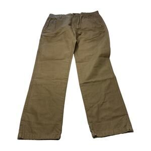 Outdoor Life Men 34x32 Brown Cotton Utility Work Pants Cargo